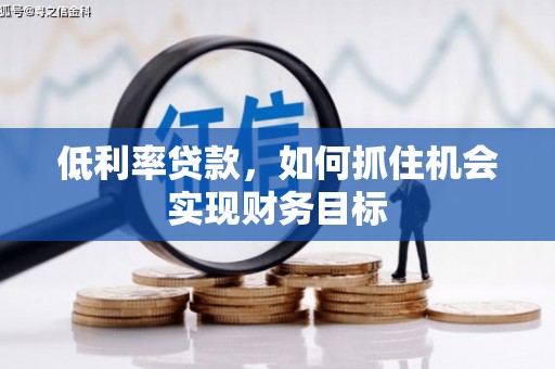 颍上低利率贷款，如何抓住机会实现财务目标