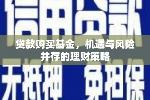 龙口贷款购买基金，机遇与风险并存的理财策略