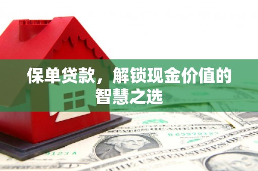 大社保单贷款，解锁现金价值的智慧之选