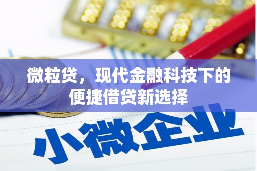 江北微粒贷，现代金融科技下的便捷借贷新选择
