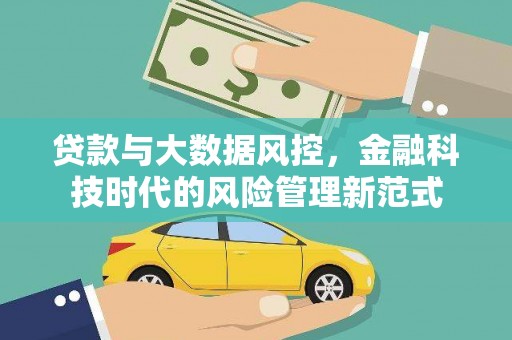 华龙贷款与大数据风控，金融科技时代的风险管理新范式