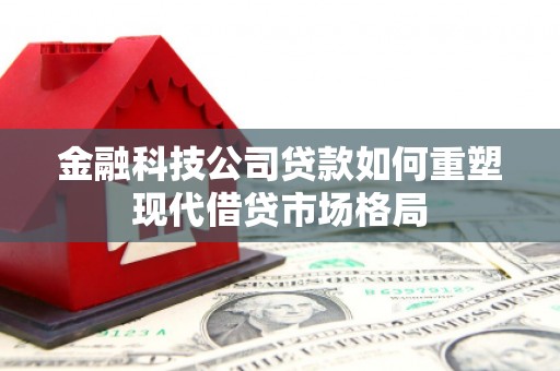 隆回金融科技公司贷款如何重塑现代借贷市场格局
