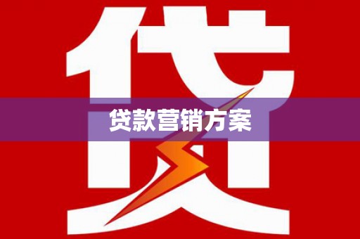 勐海贷款营销方案