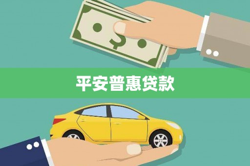 囊谦平安普惠贷款